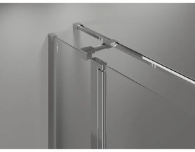 Mexen Mist T, sprchový kút s krídlovými dverami, 70 x 95 cm, 8mm číre sklo, chrómový profil, 8A4T-070-095-01-00