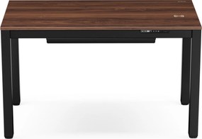Stôl elektricky výškovo nastaviteľný čierny/orech, 120x63 cm: EVAN