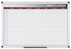 Týždenná plánovacia tabuľa, magnetická, 600 x 450 mm