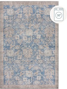 XXXLutz TKANÝ KOBEREC, 190/290 cm modrá Flair Rugs - Online Only bytové doplnky - 003165040003