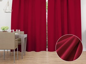 Biante Zamatový záves Velvet Prémium SVP-007 Malinovo červený - šírka 135 cm 135x160 cm