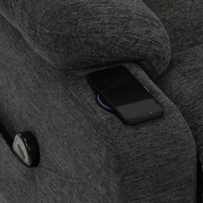 Polohovacie kreslo sivé, elektrické TV-S8348 GREY2
