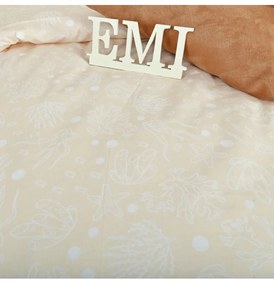 Obliečky bavlnené Sea krémové EMI