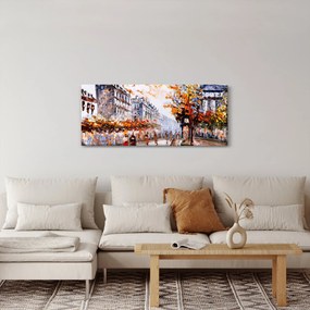 Obraz - Život v meste (120x50 cm)
