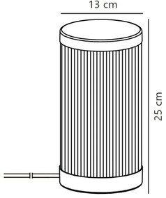 Nordlux - Vonkajšia stolná lampa COUPAR 1xE27/25W/230V IP54 béžová