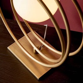 Endon 92491 - Stolná lampa EMILIO 1xG9/3W/230V zlatá/biela