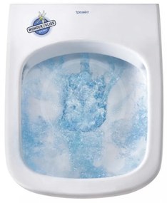 DURAVIT DuraStyle závesné WC Compact, sedadlo SoftClose, Rimless, biela, 45710900A1