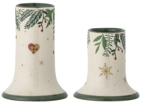 Bloomingville Keramický svietnik Grazia – set 2 ks