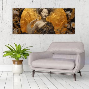 Obraz - Japonská dáma (120x50 cm)