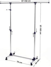 Závesný stojan na kolieskach LLR01L