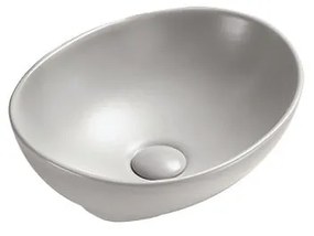 Mexen Elza, umývadlo na dosku 40 x 33 cm, sivá matná, 21014067