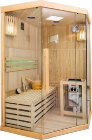 BPS-koupelny Fínska sauna Relax HYD-3135 120x120, 1-2 osoby