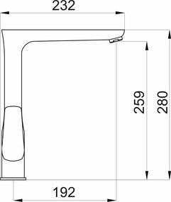 Novaservis Metalia 58 - Drezová batéria, chróm 58714,0