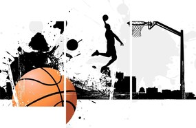 Obraz - Hráč basketbalu (90x60 cm)