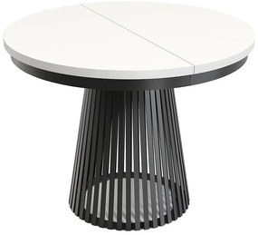 Rozkladací stôl Garda čierna/alpská biela
