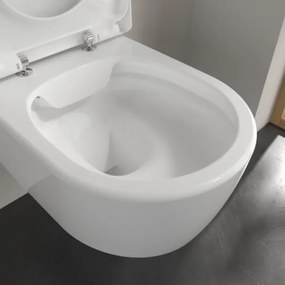 Villeroy & Boch 5656HRR1 - závesné WC AVENTO s WC sedátkom SoftClose, keramika/biela