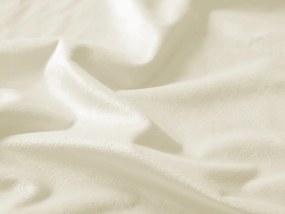 Biante Veľký zamatový okrúhly obrus Velvet Premium SVP-003 Smotanový Ø 270 cm