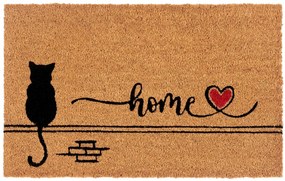 Hanse Home, Rohožka Mačka 106200 - na von aj na doma, 40x70, hnedá, chodba / predsieň