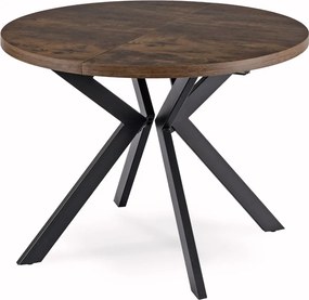 Rozkladací stôl LUKAS 100-250 cm rustikálny dub/čierny