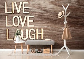 Tapeta so slovami - Live Love Laugh - 150x100