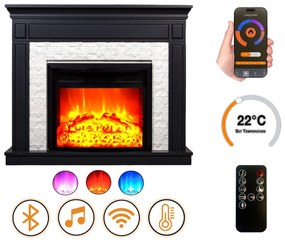 Elektrický krb DLC Morella Antracit EF 4, 900/1800 W