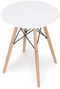 Jedálenský stôl 60 cm biely