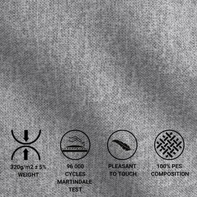 Sivá boxspring posteľ s úložným priestorom 200x200 cm Blend – Maison de Rêve