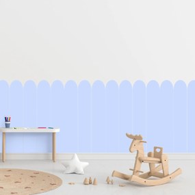 PIPPER. Oblúk - Modrá farba - textilná nálepka na stenu Farba: Bledá, Veľkosť: 100 cm