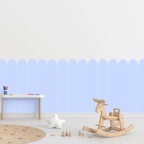 PIPPER. Textilná samolepiaca tapeta - Oblúk - Modrá farba Farba: Bledá, Veľkosť: 100 cm