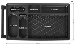 Dielenský vozík G21 Cooper 6, červený 6350403