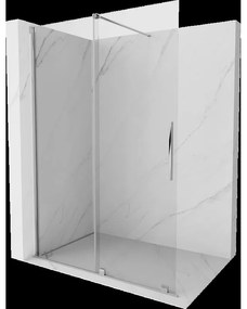 Mexen Velar posuvná sprchová zástena Walk-in 150 x 200 cm, transparentná 8 mm, chróm - 871-150-000-03-01