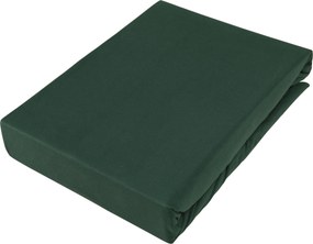 XXXLutz NAPÍNACIA PLACHTA NA BOXSPRIN, džersej, tmavozelená, 140/220 cm Novel - Obliečky & plachty - 004550010311