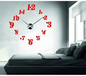 Veľké nalepovacie hodiny na stenu srdiečka I SENTOP 12S004+ srdiečka