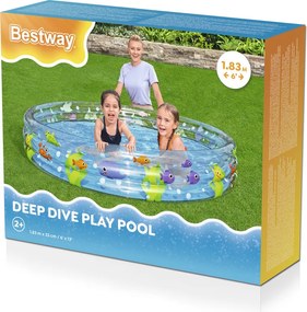 Nafukovací bazén Marine World 183 x 33 cm Bestway 51005