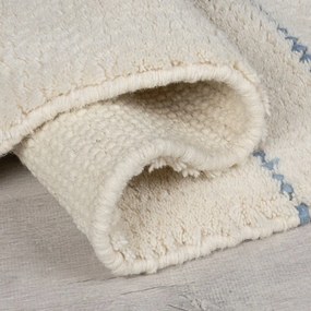 Krémový ručne tkaný vlnený koberec 200x290 cm Dottie Geometric – Flair Rugs