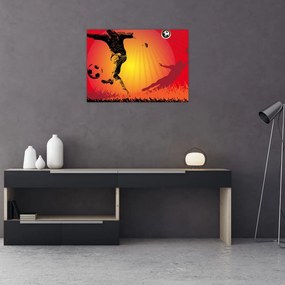 Sklenený obraz - Futbal (70x50 cm)