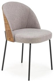 Sivá stolička NORME z lakovanej ocele