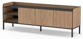 TV stolík v dekore duba v prírodnej farbe 160x55x42 cm Adara – Marckeric