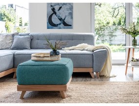 Tyrkysová podnožka Dazzling Daisy – Miuform