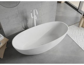 Mexen Bari, voľne stojaca vaňa z konglomerátu 165 x 75 cm, biela matná, 57221657500