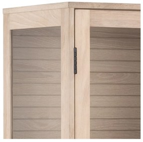 Vitrína v dekore duba v prírodnej farbe 80x180 cm Linley – Actona