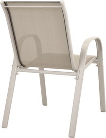 Dekorstudio Balkónový záhradný set – 2 stoličky a stolík - béžový