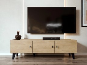 Moderný TV stolík Cleurion 150 3D, Farby: dub cremona