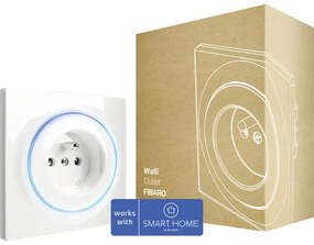 Smart zásuvka Fibaro Walli typu E na ovládanie elektrických zariadení FIBEFGWOE-011 - kompatibilná so SMART HOME by hornbach