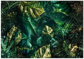 Samolepiaca fototapeta - Smaragdová džungľa 196x140