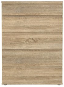 Vysoká komoda v dekore duba v prírodnej farbe 77x107 cm Nova – Tvilum