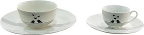 Porcelánový jedálenský tanier s vtáčikmi Love Birds - Ø 26*2 cm