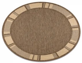 Okrúhly koberec SISAL FLOORLUX 20195 káva, mais Veľkosť: kruh 200 cm