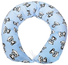 Dojčiaci vankúš Panda modrý