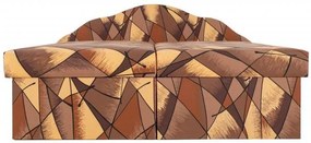 Manželská posteľ Jitka 200x180 cm, hnedá (č.37)